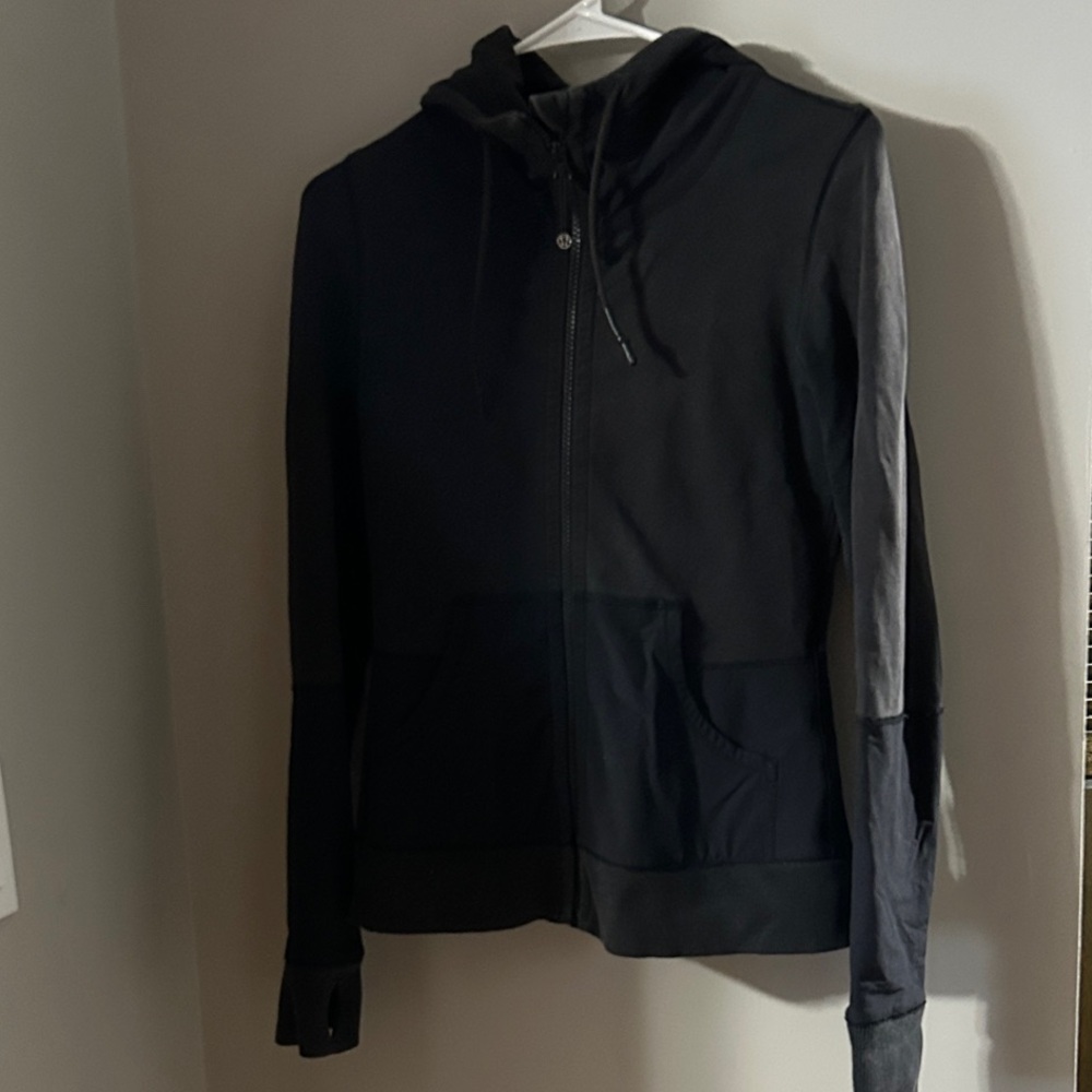 lululemon athletica Black and Gray Bomber Jacket